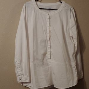3/4 button down shirt
